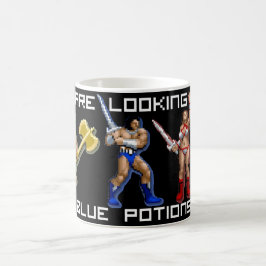 Retro mugg för guld- yxasnöstorm