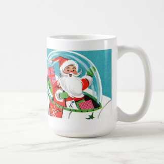 Retro mugg för SpaceshipSanta jul (den fulla