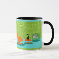 Retro mugg för utrymmeålderkattunge