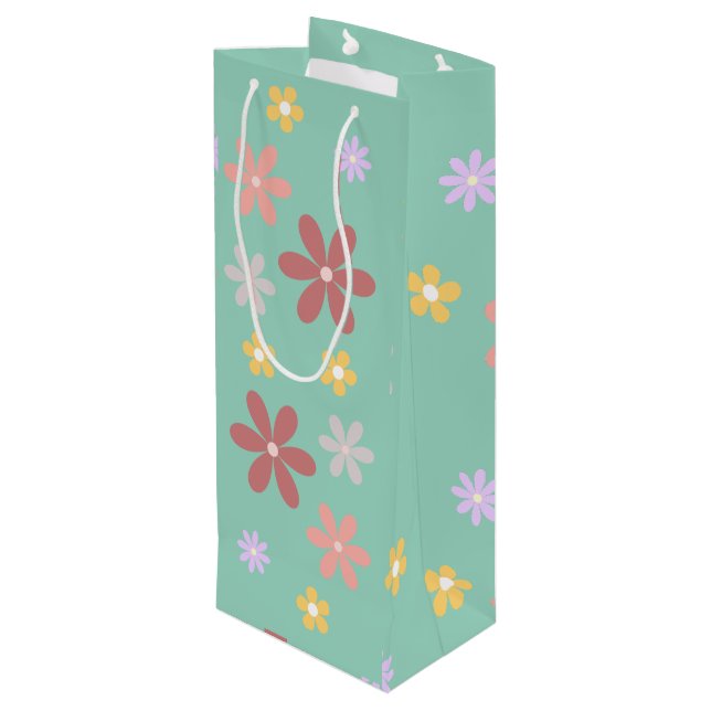 Retro Multi-Colored Daisy Pattern (Baksidan Vinklad)