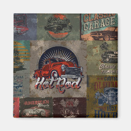 Retro Multi Färg-bil Magnet