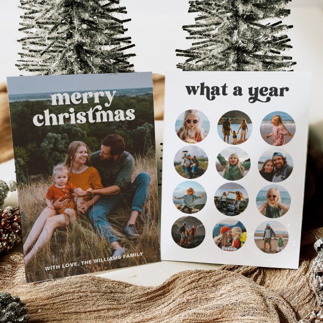 Retro Multi Photo-julkort Julkort (Skapare uppladdad)