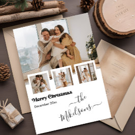 Retro Multibild Jul Julkort