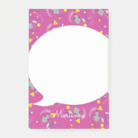 Retro Mus Ost Rosa Post-it-lappar