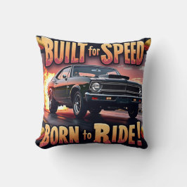 Retro Muscle - Byggt för Speed Graphic Tee Kudde