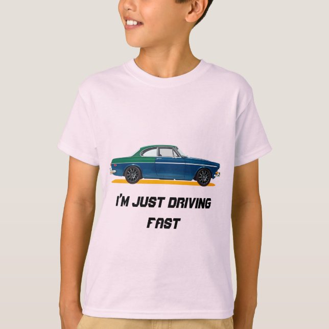 Retro Muscle Car T Shirt (Framsida)