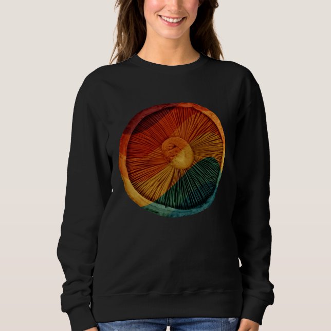 Retro Mushroom Cap Mycology Foraging Shroom Hunter T Shirt (Framsida)