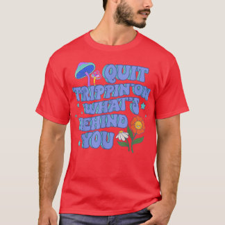 Retro Mushroom Flower Groovy Hippie Vintage 70s VI T Shirt