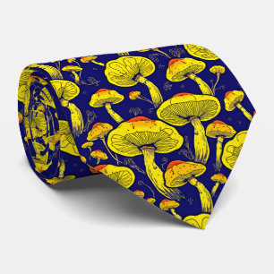 Retro Mushroom Neck Tie - fetstil och Snyggt Slips