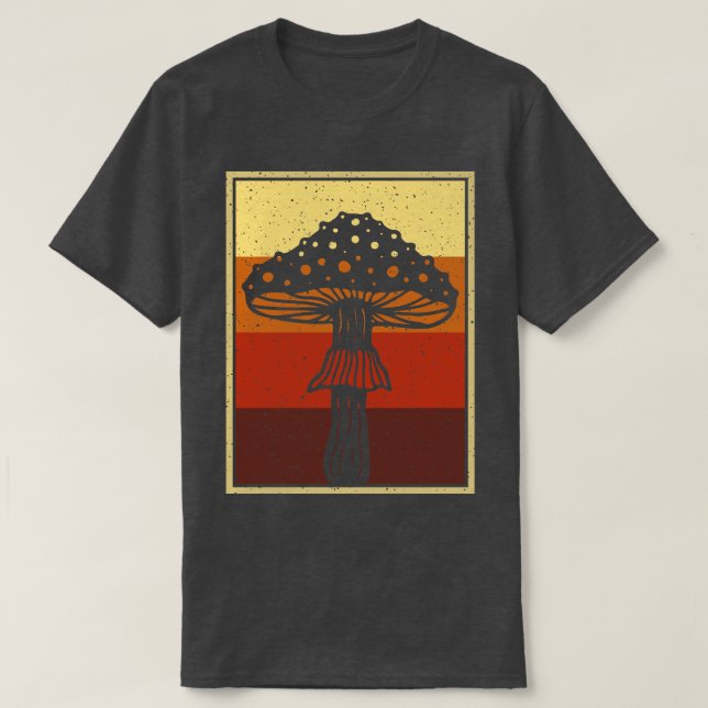 Retro Mushroom T Shirt (Design framsida)