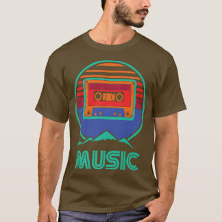 Retro Music Cassette 70s Musician Singers Musi T Shirt