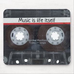 Retro Music Cassette Mouse Pad Musmatta