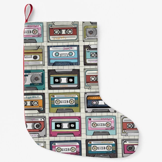 Retro Music Cassette: Nostalgic Icon Liten Julstrumpa (Framsidan)