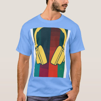 Retro Music DJ-hörlurar 1 T Shirt