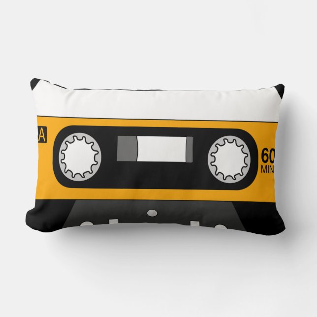 retro Music-kassettband dekorativ kudde (Framsida)