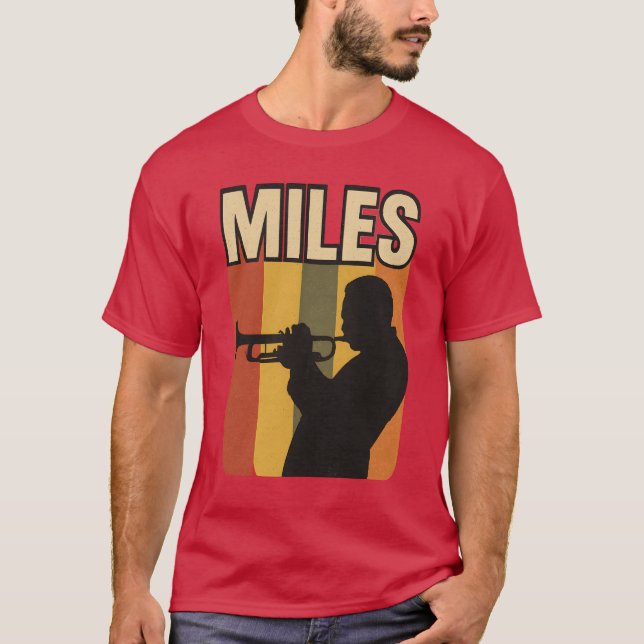 Retro Music Miles T Shirt (Framsida)