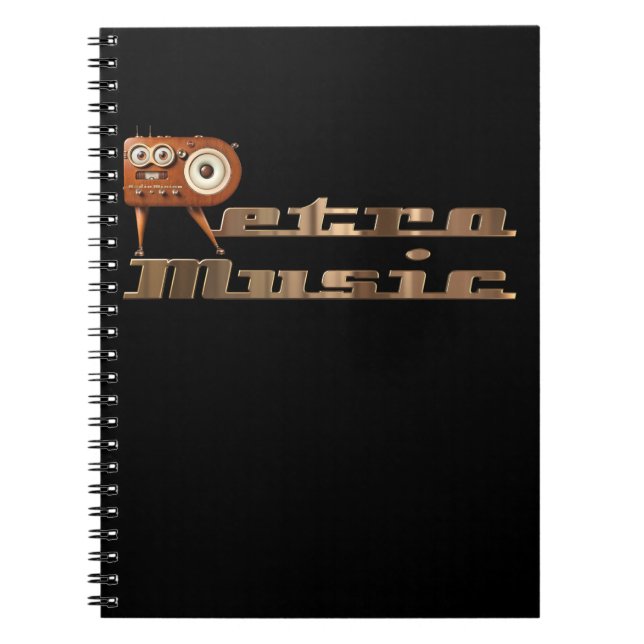 Retro Music Minion Anteckningsbok (Framsidan)