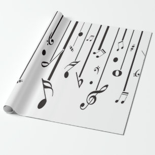 Retro Music, Musik noter Presentpapper