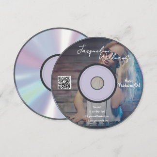 Retro Music Producer CD DJ Business Card Inbjudningar