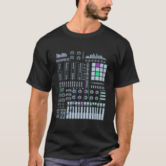 Retro Music Studio Equipment for Music Producer bo T Shirt