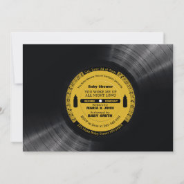 Retro Music Vinyl 60s 70:e inbjudan