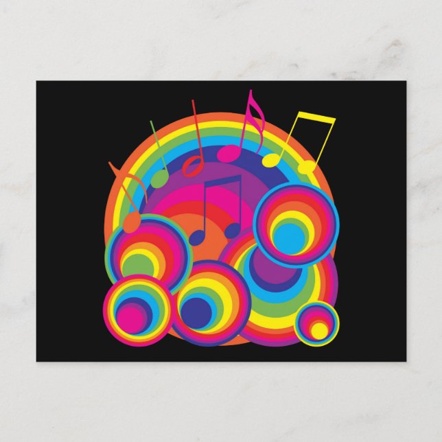 Retro Music Vykort (Framsida)