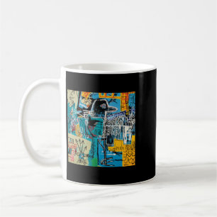 Retro musik från streck och gåva kaffemugg