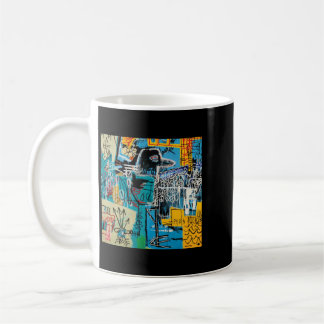 Retro musik från streck och gåva kaffemugg