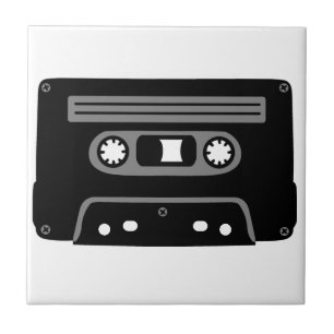 Retro musikkassett kakelplatta