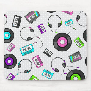 Retro musikmönster musmatta