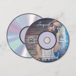 Retro musikproducent CD DJ visitkort Inbjudningar