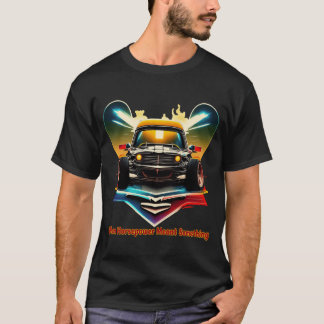 Retro Muskelbil – När Hästkrafter betydde något T Shirt