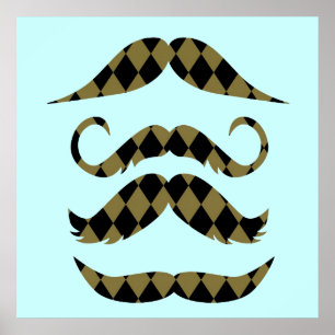 Retro Mustacher Poster