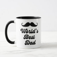 Retro Mustasch Världens Bästa Pappa Fars Dag