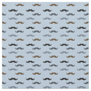 Retro mustascher för svart bruna blått tyg