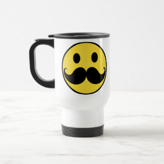 Retro mustaschgultansikte resemugg