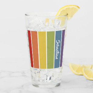 Retro Mute Färg Gay pride Rainbow Personlig Glaskopp