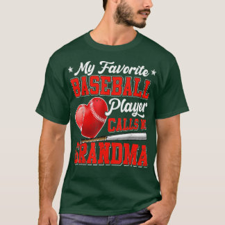 Retro My Favorite Baseball Player kallar mig mormo T Shirt