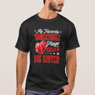 Retro My Favorite Basketball Player kallar mig Big T Shirt