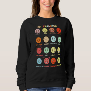 Retro My Feelings Emotion Ansikte Mental Health Ma T Shirt