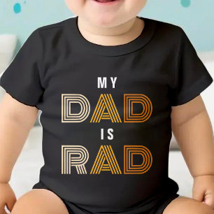 Retro My Pappa är Rad Barn Fars dag T Shirt