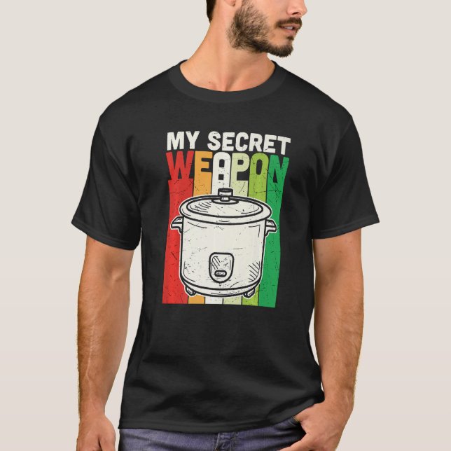 Retro My Secret Weapon Food Culinary Chef Cook Co T Shirt (Framsida)