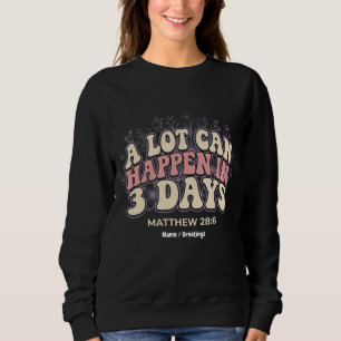 Retro Mycket Kan Hända På 3 Dagar Kristet Påsk T Shirt