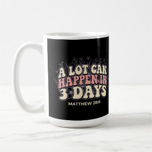 Retro Mycket Kan Hända På 3 Dagar Kristna Påsken Kaffemugg