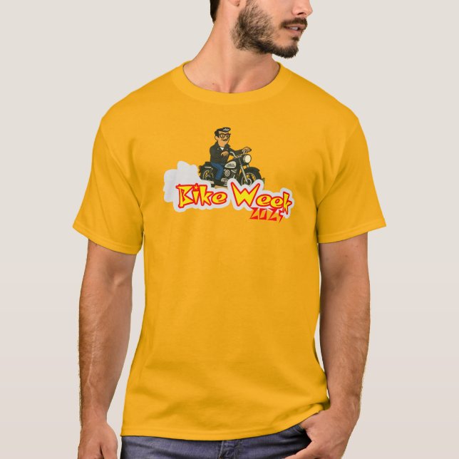 Retro Myrtle Beach Guy Bike Week 2025 T Shirt (Framsida)