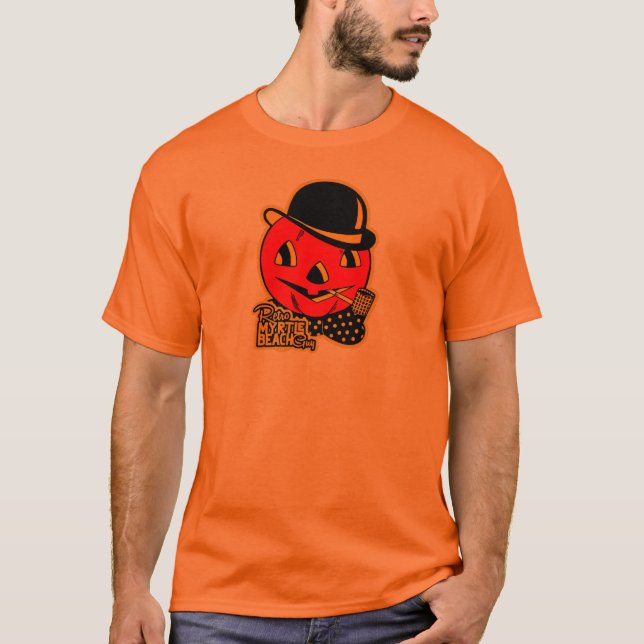 Retro Myrtle Beach Guy Halloween T Shirt (Framsida)