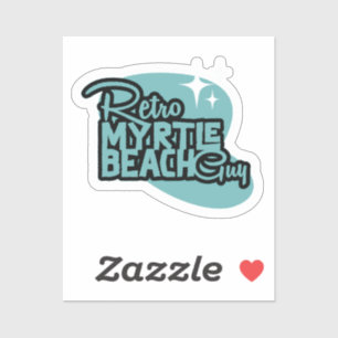 Retro Myrtle Beach Guy Klistermärken