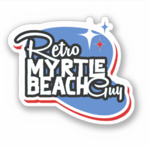 Retro Myrtle Beach Guy Klistermärken