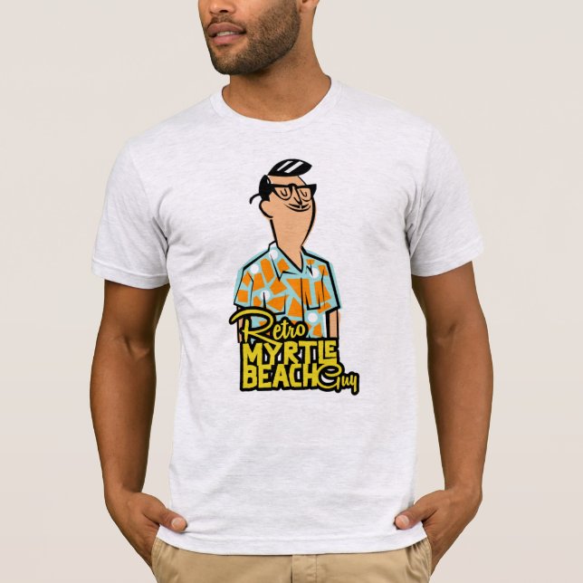 Retro Myrtle Beach Guy T Shirt (Framsida)