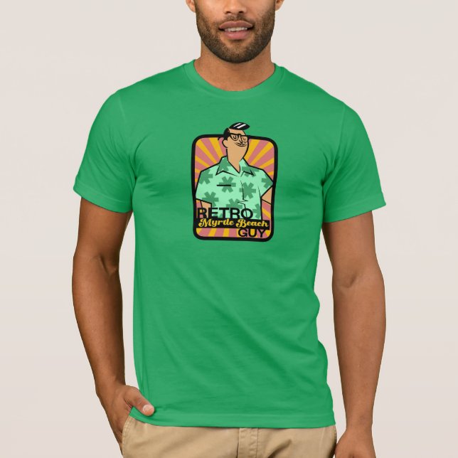 Retro Myrtle Beach Guy T Shirt (Framsida)